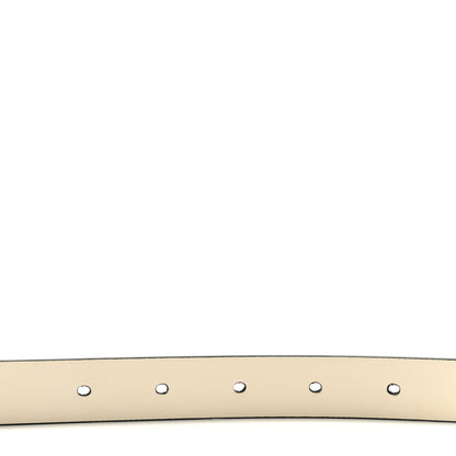 Christian Dior Calfskin Saddle Belt 70 28 White 3 of 11