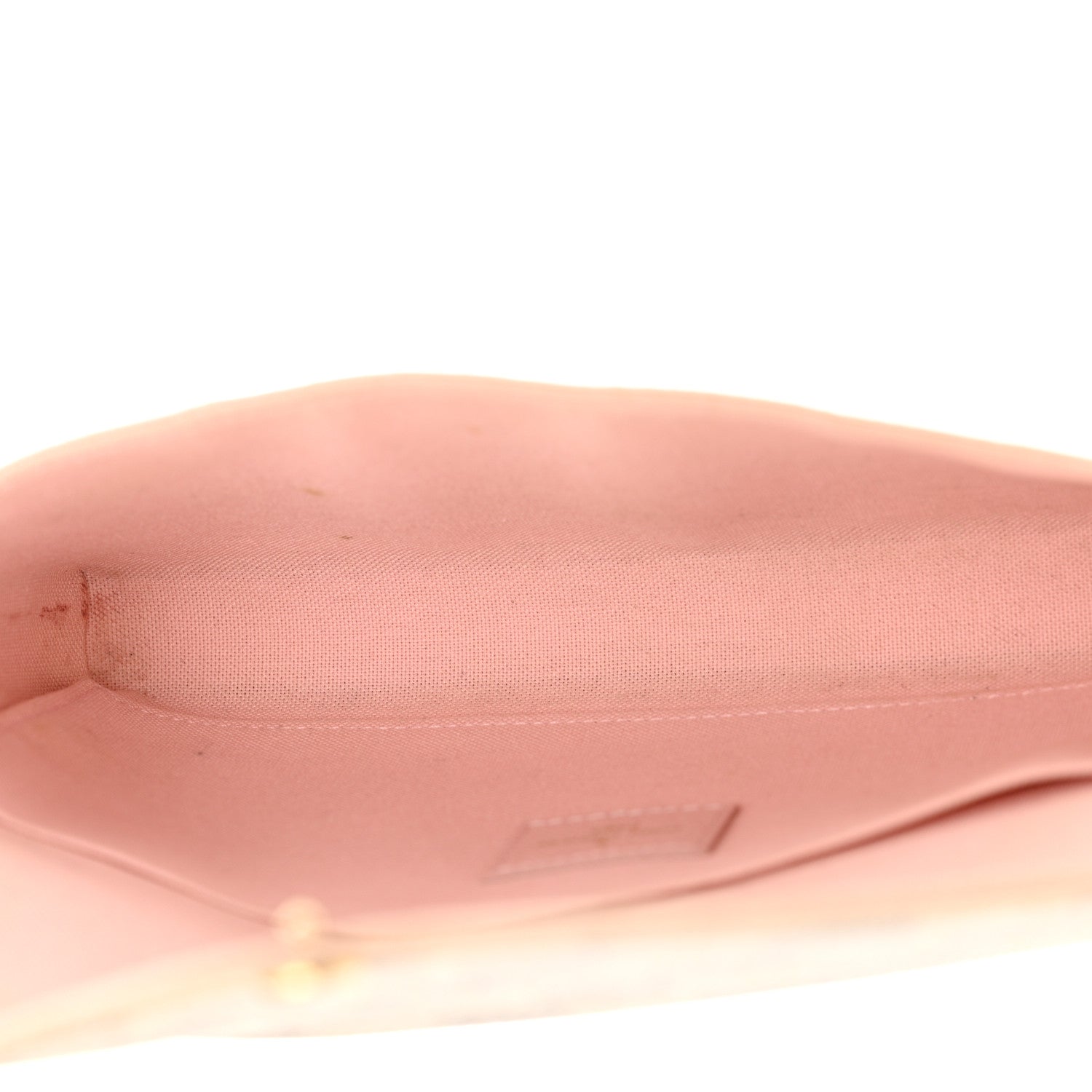 Louis Vuitton Damier Azur Pochette Felicie Chain Wallet Rose Ballerine 6 of 15