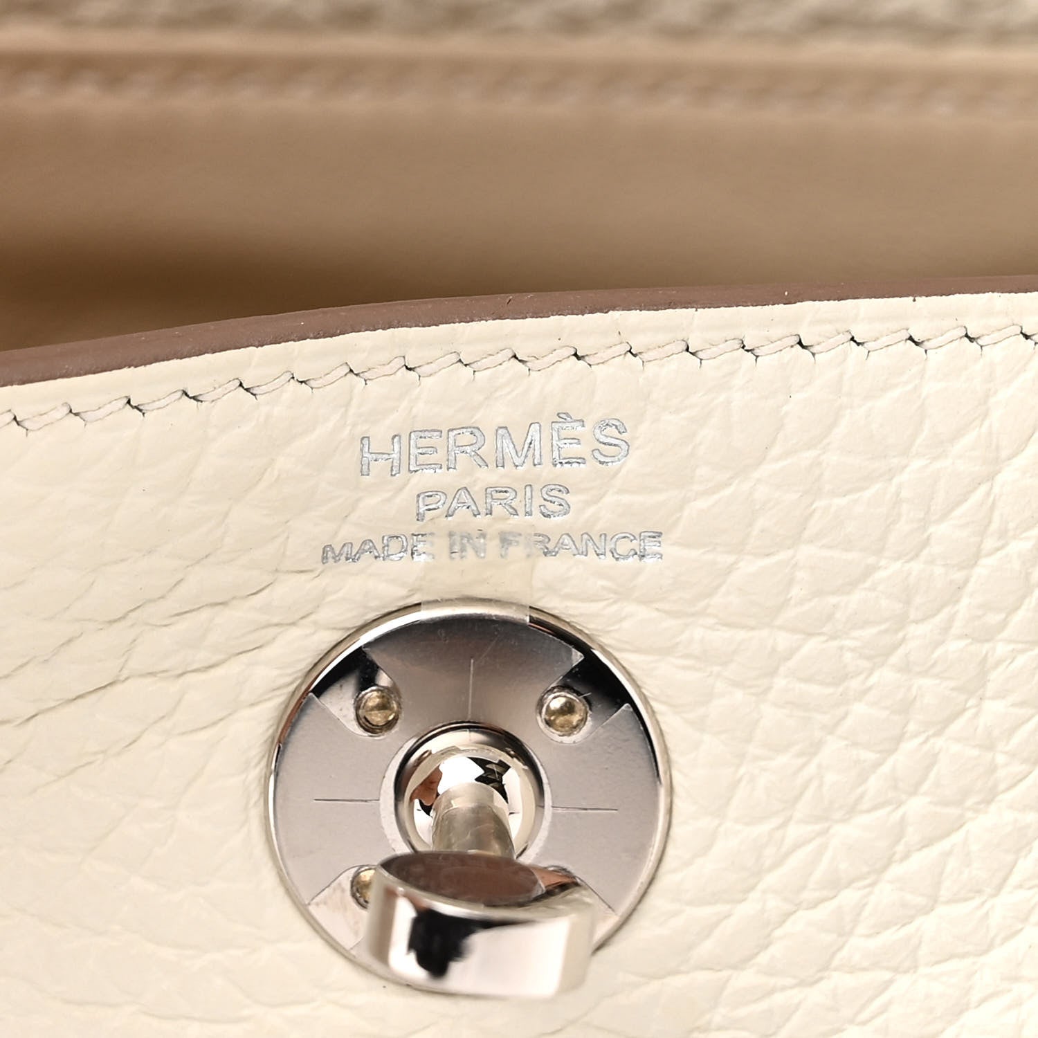 Hermes Taurillon Clemence Maxi Quadrille Mini Lindy 20 Mushroom Chai Nata Bleu Brume 6 of 11