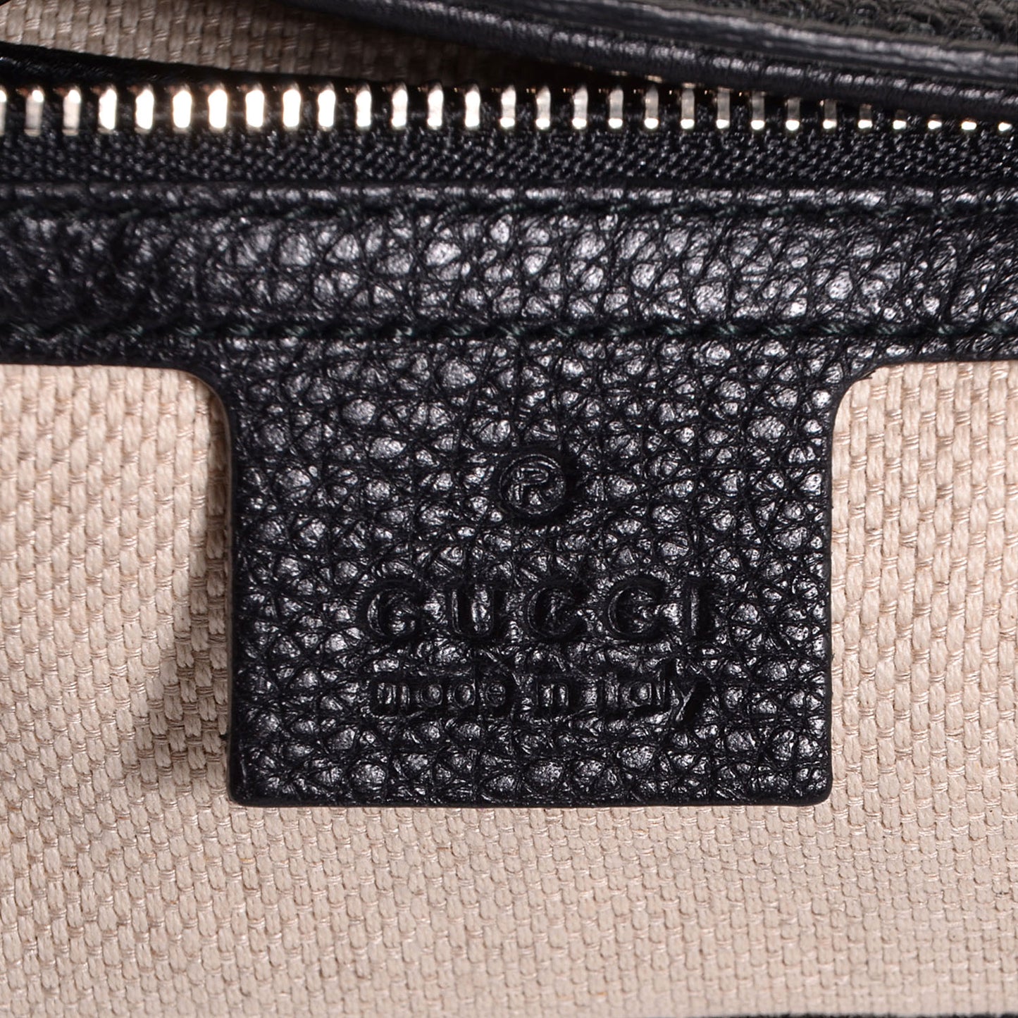 Pebbled Calfskin Studded Medium Soho Chain Shoulder Bag Black