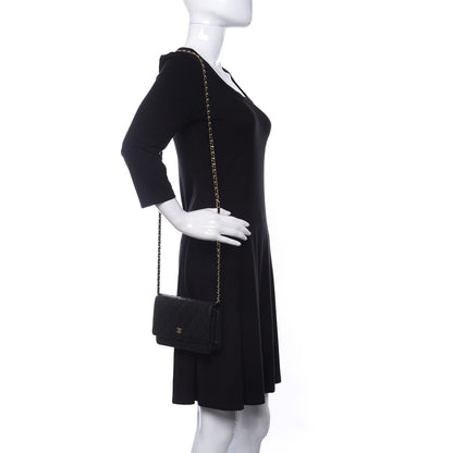 Chanel Caviar Quilted Wallet On Chain WOC Black 2 of 10