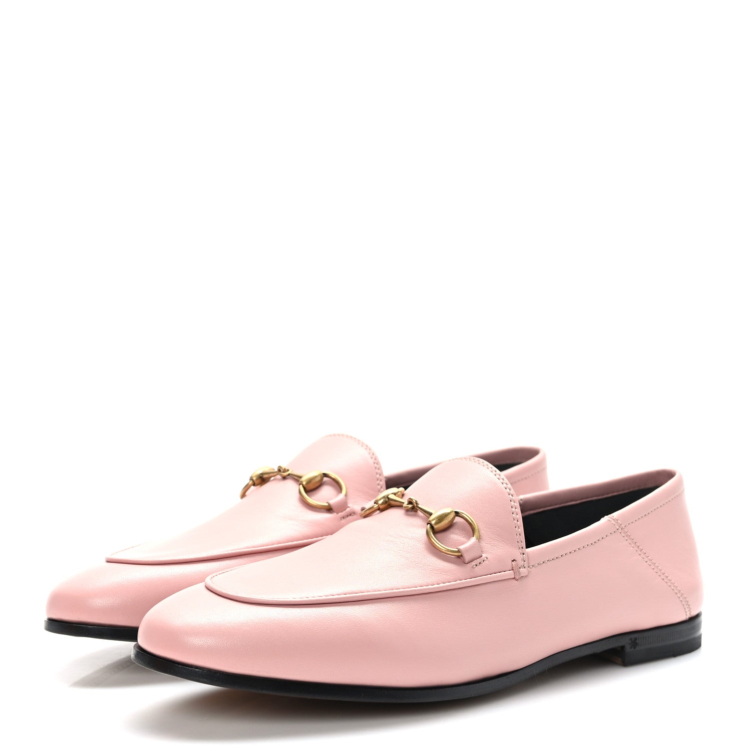 Gucci Lambskin Womens Brixton Horsebit Loafers 36.5 Perfect Pink 3 of 9