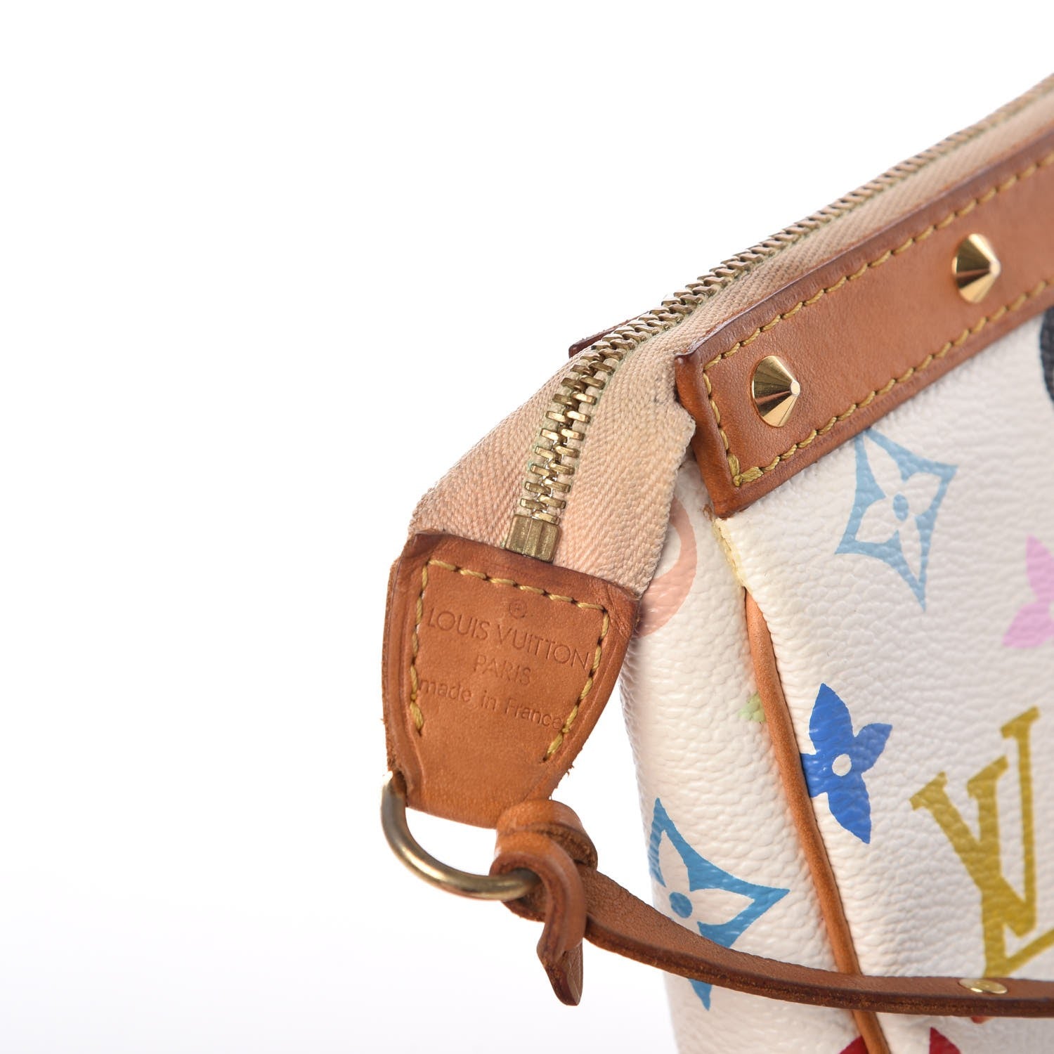 Louis Vuitton Monogram Multicolor Pochette Accessories White 6 of 12