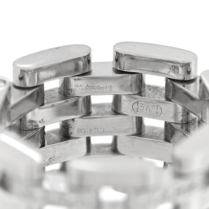Chopard 18K White Gold Diamond Les Chaines Ring 50 5.5 4 of 5