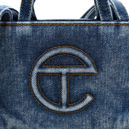 Telfar Denim Small Shopping Bag Blue 8 of 10
