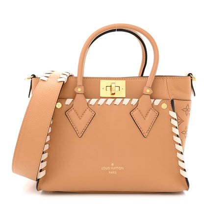 Louis Vuitton Calfskin Mahina Braided On My Side PM Arizona Brown 1 of 10