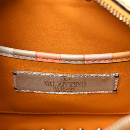 Valentino Garavani Vitello Native Couture 1975 Rockstud Camera Crossbody Bag Orange Multicolor 6 of 9