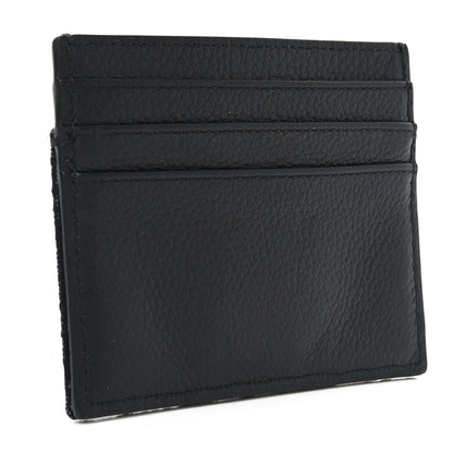Christian Dior Oblique Grained Calfskin Marquetry Saddle Card Holder Black 3 of 7