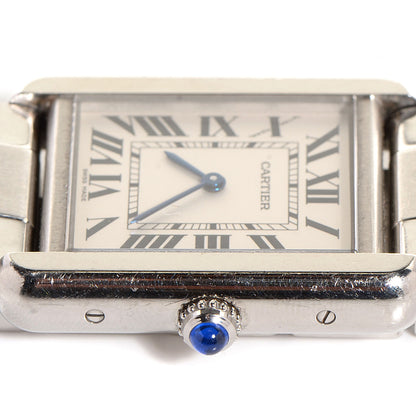 Cartier Stainless Steel 24mm Tank Solo Quartz Watch 5 of 9