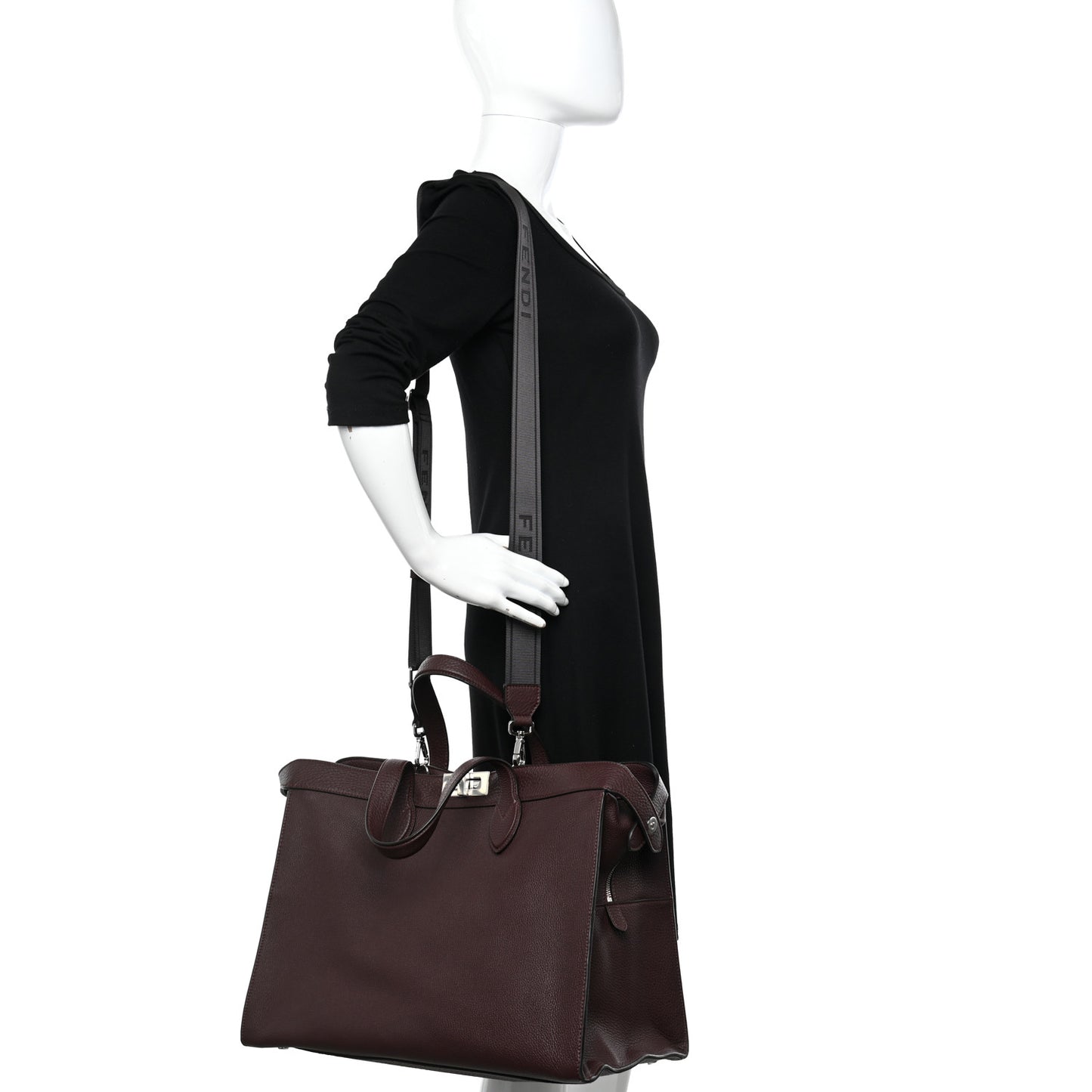 Cuoio Romano Peekaboo I SEE U Forty8 Satchel Granata