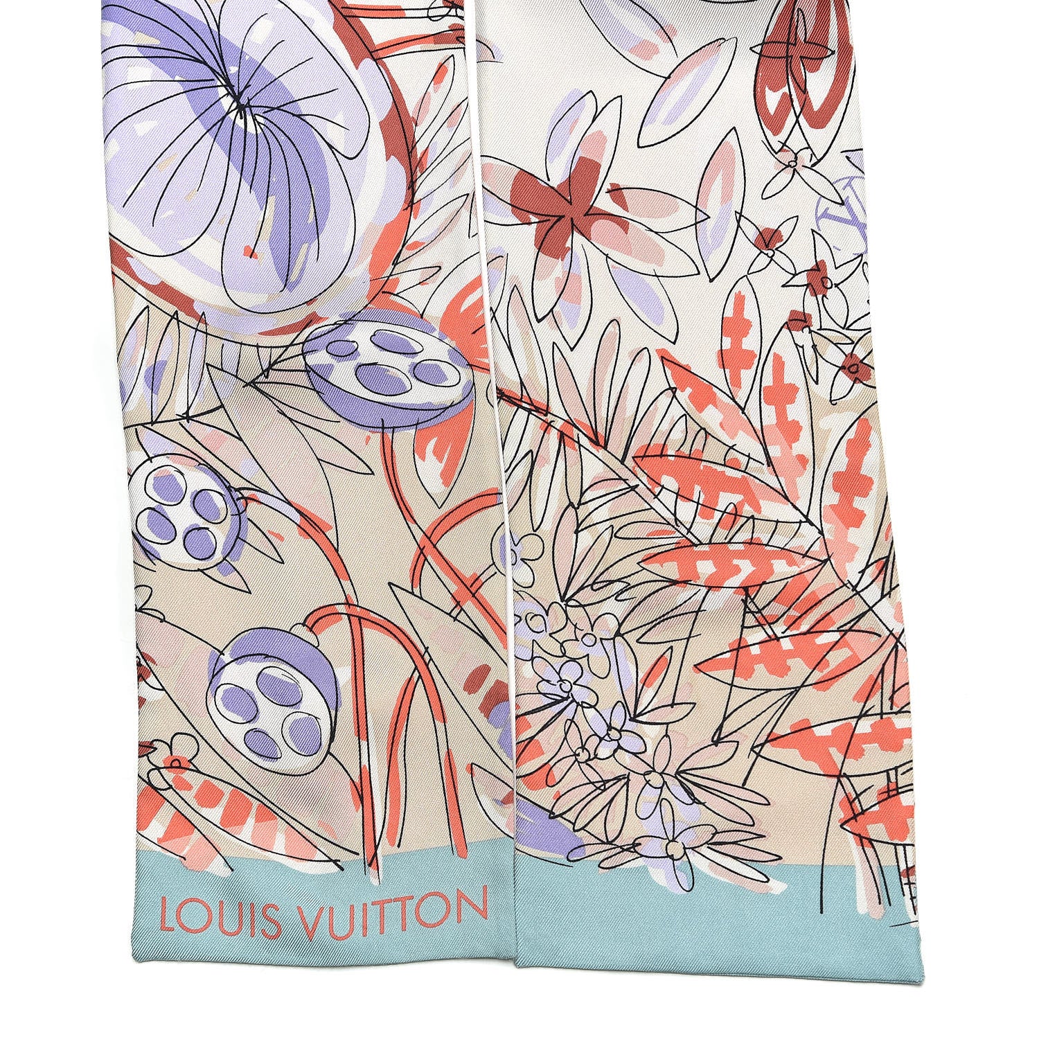 Louis Vuitton Silk Monogram Jungle 16 Bandeau Menthe 3 of 4