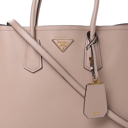 Prada Saffiano Cuir Medium Double Bag Cipria 7 of 12