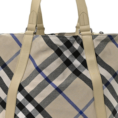 Burberry Jacquard Check Festival Tote Lichen 7 of 9