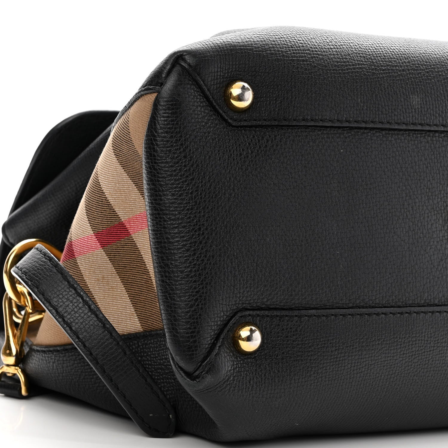 Burberry Derby Calfskin House Check Medium Camberley Black 8 of 9