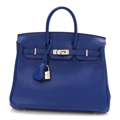 Hermes Swift Birkin 25 Bleu Electrique 1 of 10