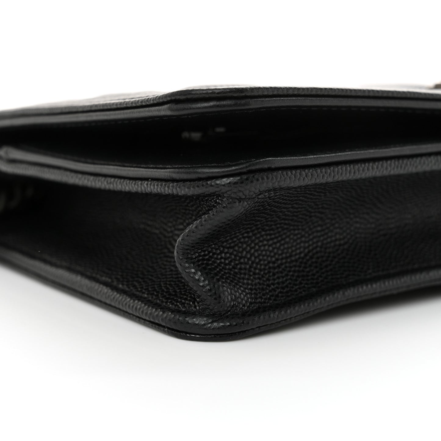 Caviar Quilted Boy Wallet On Chain WOC Black