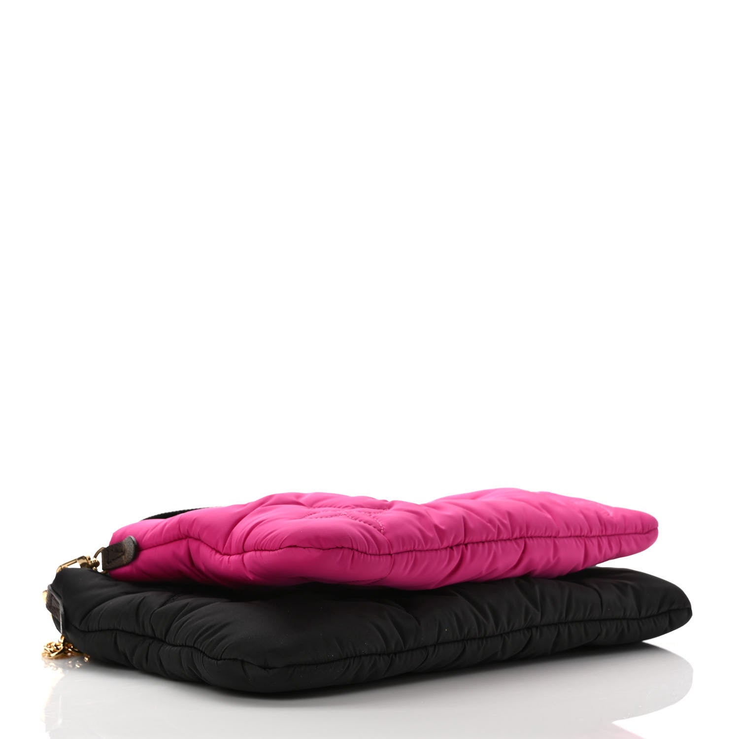 Louis Vuitton Econyl Monogram Pillow Maxi Multi Pochette Accessories Black Fuchsia 4 of 9