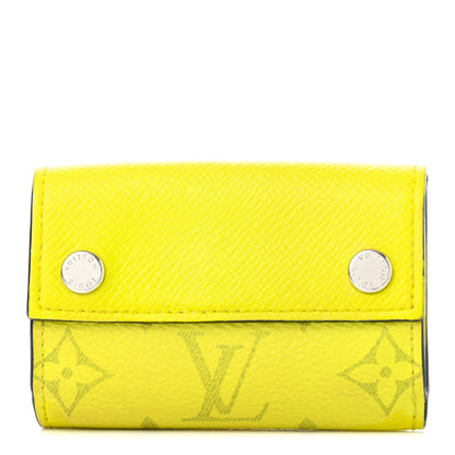 Louis Vuitton Monogram Taiga Discovery Compact Wallet Yellow 1 of 9
