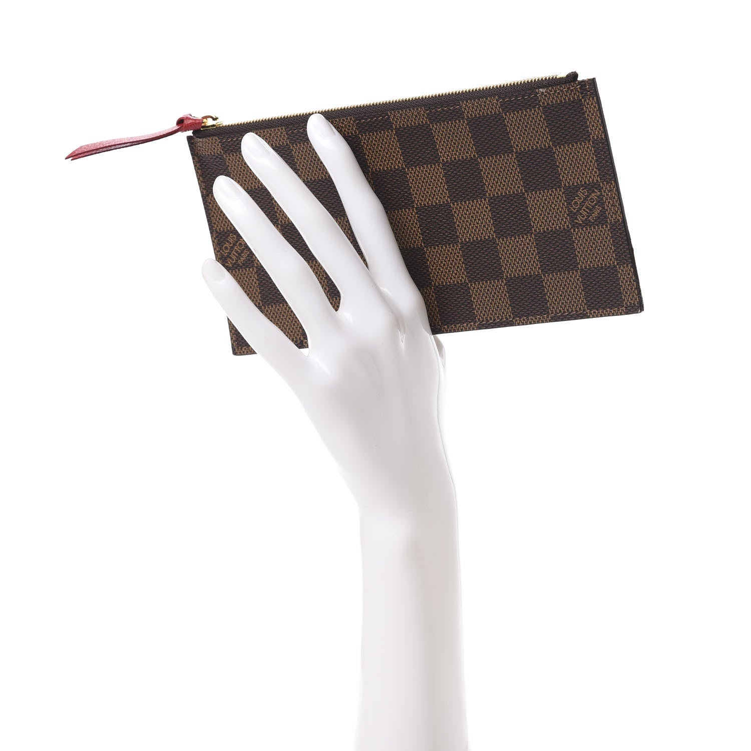 Louis Vuitton Damier Ebene Felicie Chain Wallet Zippered Insert 2 of 6