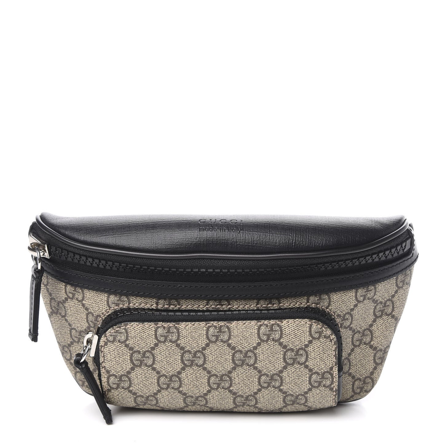 GG Supreme Monogram Belt Bag Black