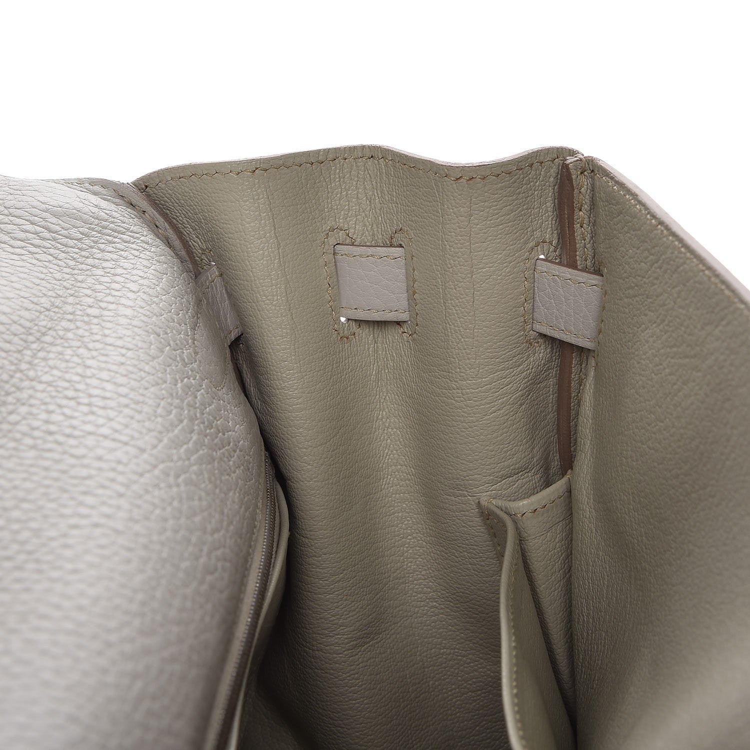 Hermes Taurillon Clemence Kelly Retourne 35 Gris Perle 9 of 29