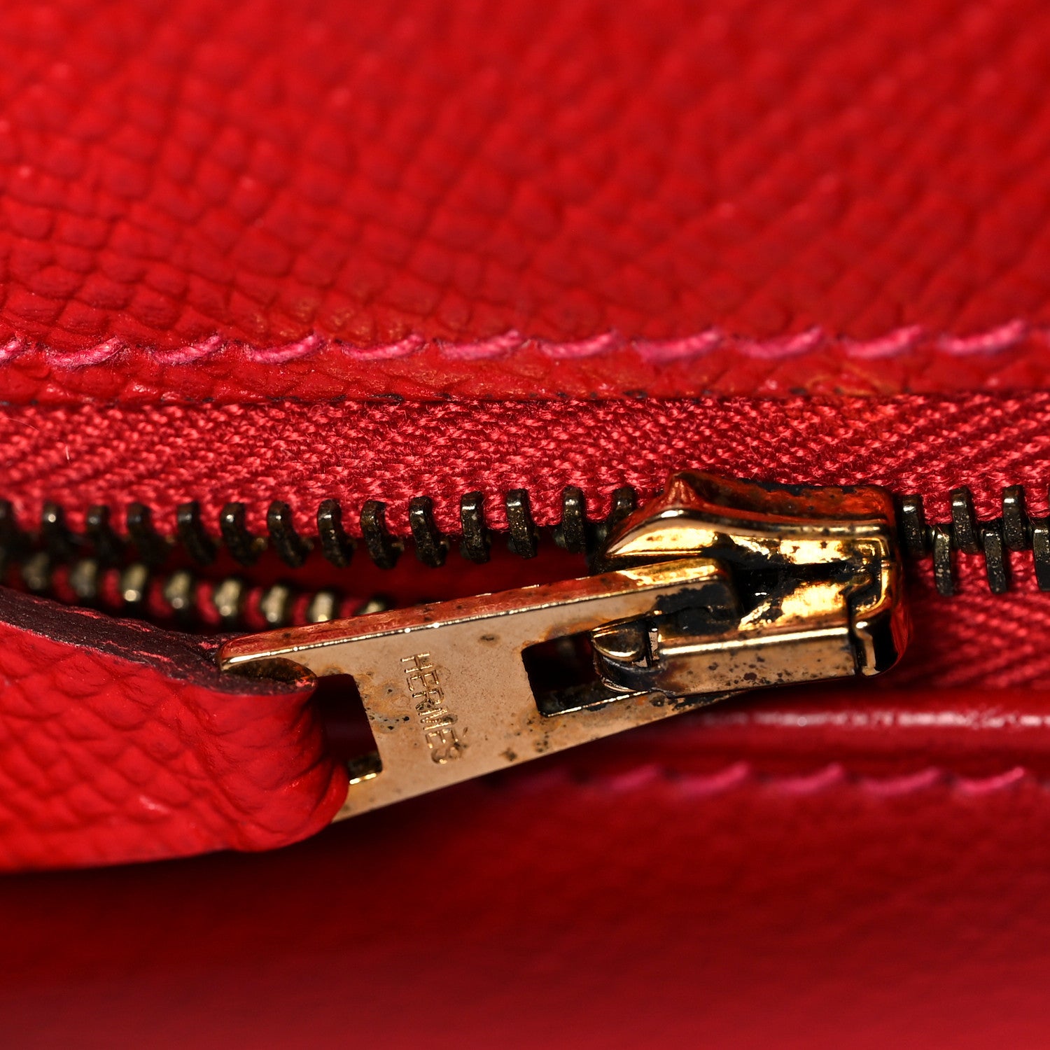 Hermes Epsom Kelly Sellier 35 Rouge Casaque 20 of 35