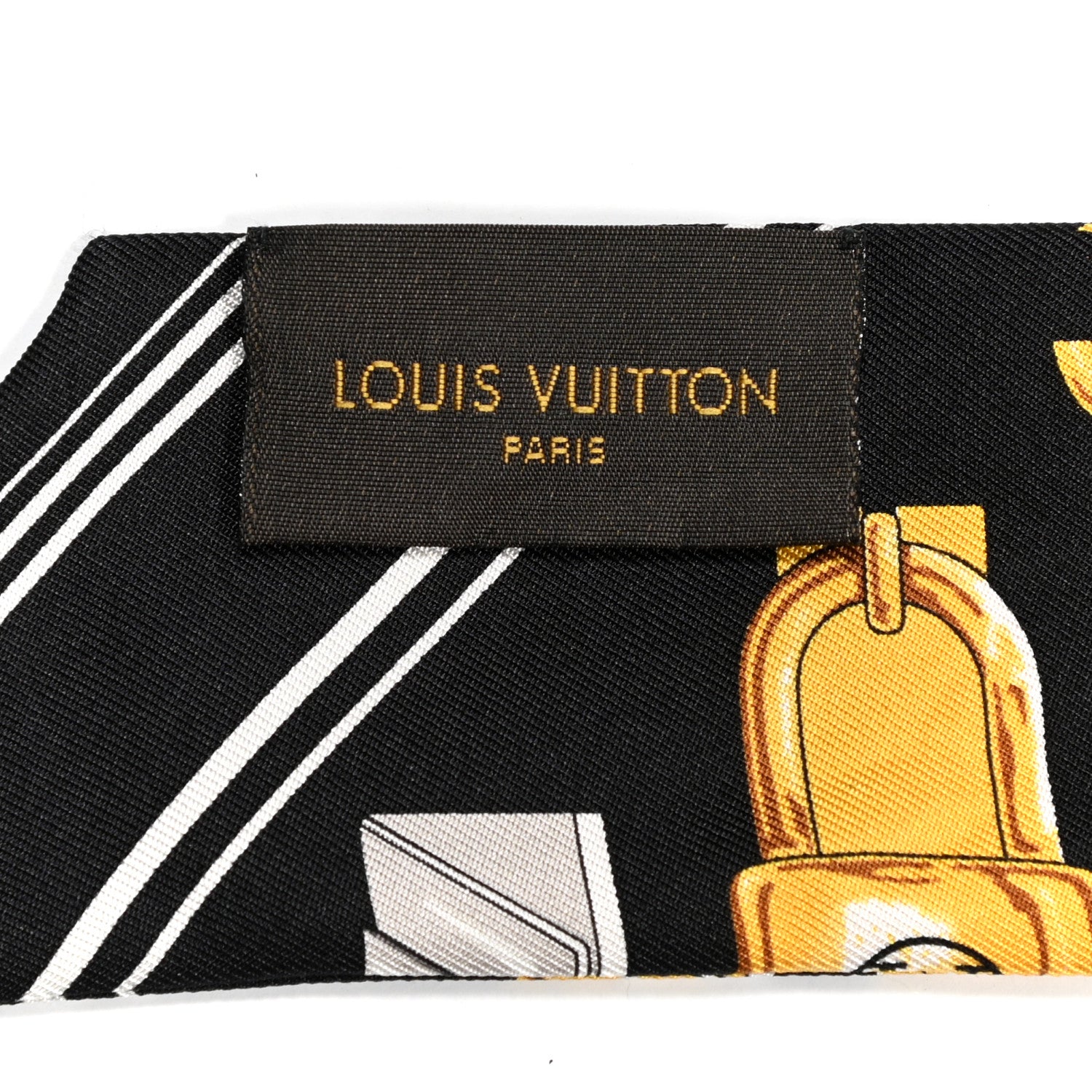 Louis Vuitton Silk Full of Locks Bandeau Black 3 of 4