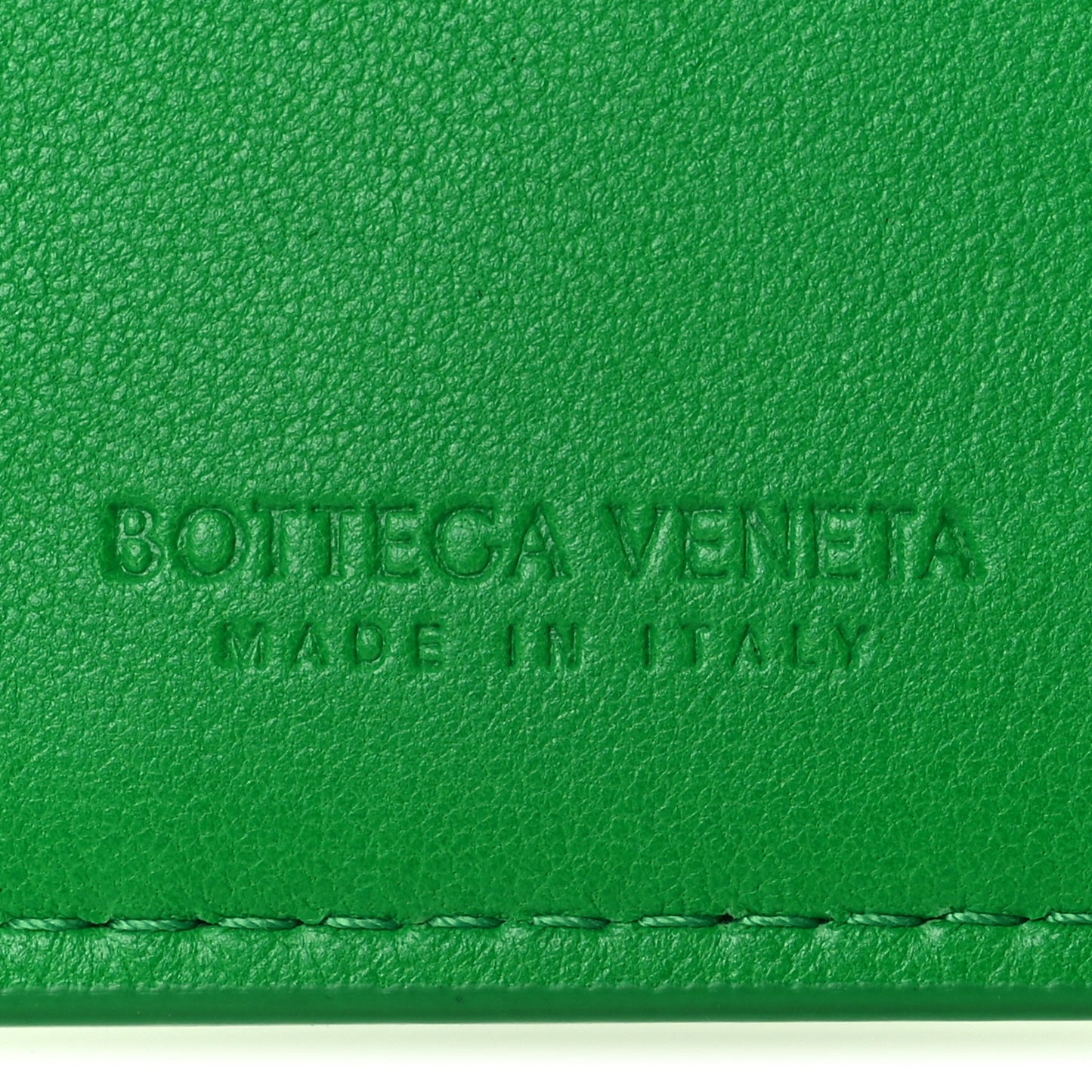Nappa Intreccio Cassette Zipped Card Case Parakeet