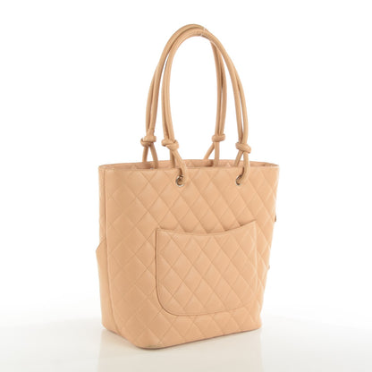 Chanel Calfskin Quilted Medium Cambon Tote Beige 2 of 11