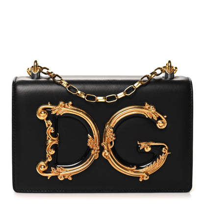 Dolce & Gabbana Nappa DG Girls Shoulder Bag Black 1 of 10
