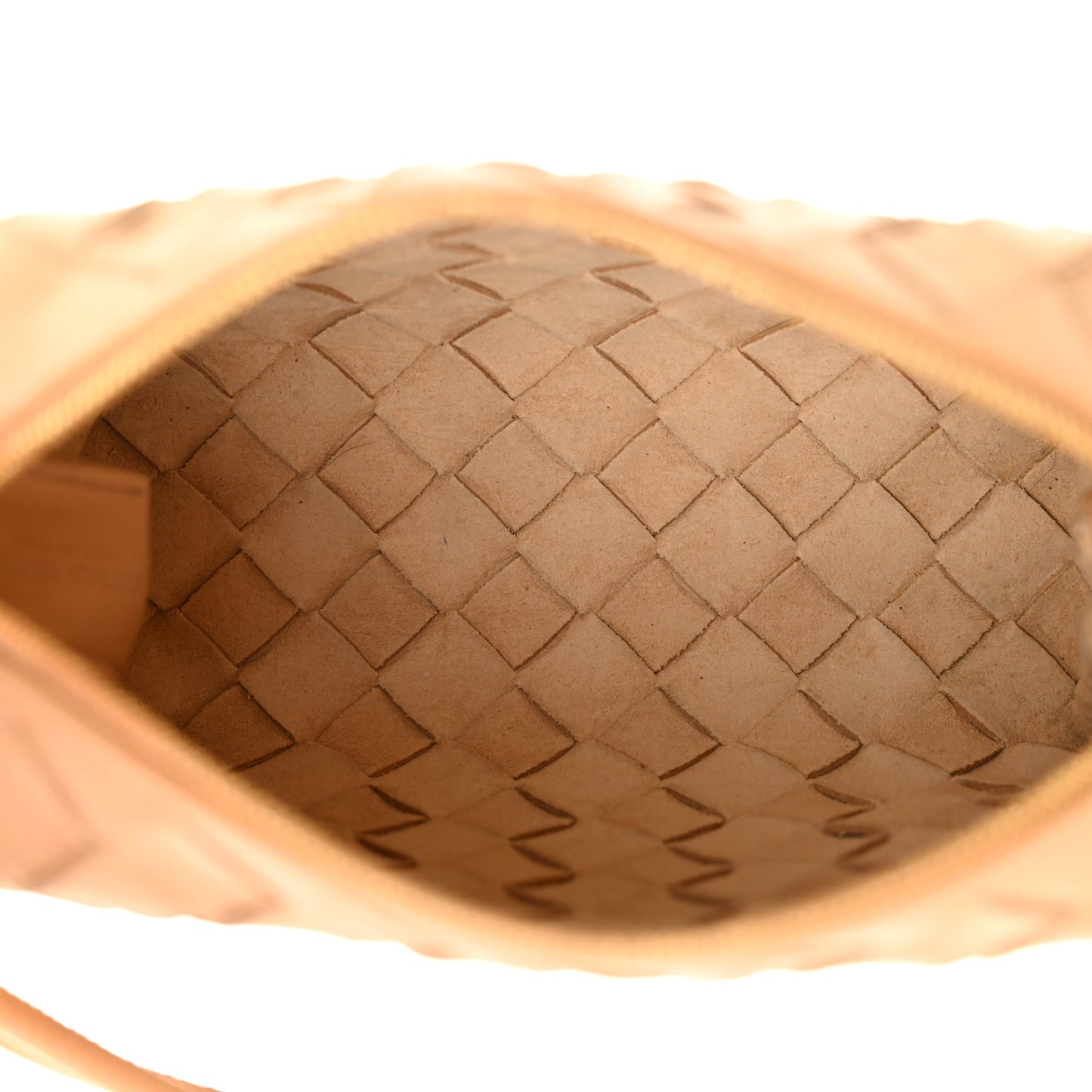 Nappa Intrecciato Mini Loop Camera Bag Almond
