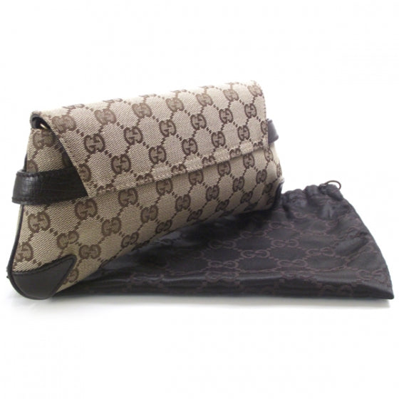 Monogram Horsebit Clutch Ebony