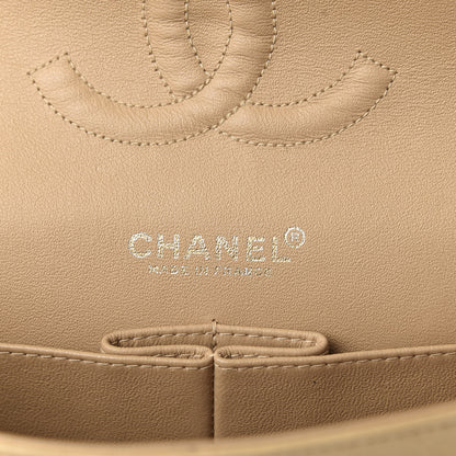 Chanel Lambskin Quilted Medium Double Flap Beige 11 of 19
