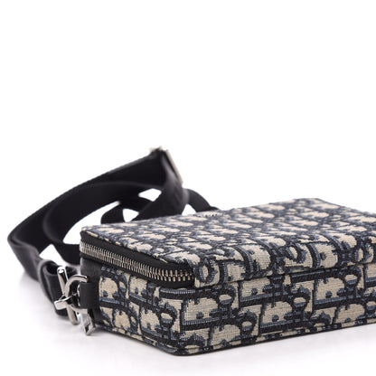 Christian Dior Oblique Pouch Navy Blue 8 of 10