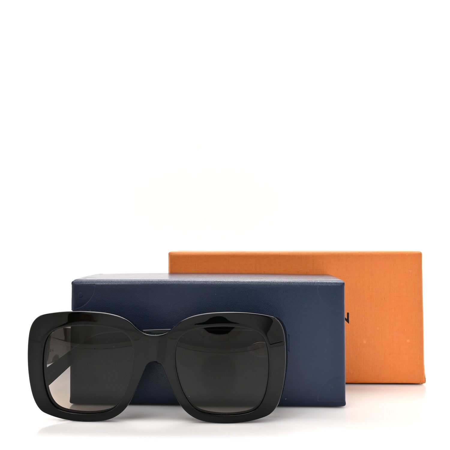 Louis Vuitton Acetate LV Empreinte Square Sunglasses Z1611W Black 7 of 7
