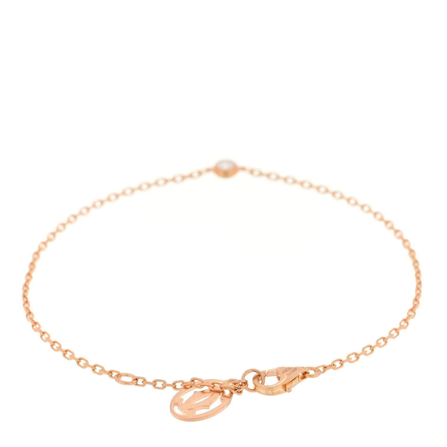 Cartier 18K Pink Gold Diamond SM D'Amour Bracelet 2 of 3