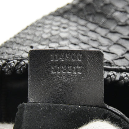 Gucci Python Large Horsebit Chain Hobo Black 9 of 10