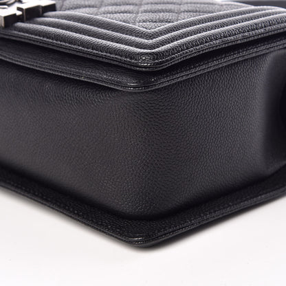 Chanel Caviar Quilted Medium Boy Flap Black 10 of 11
