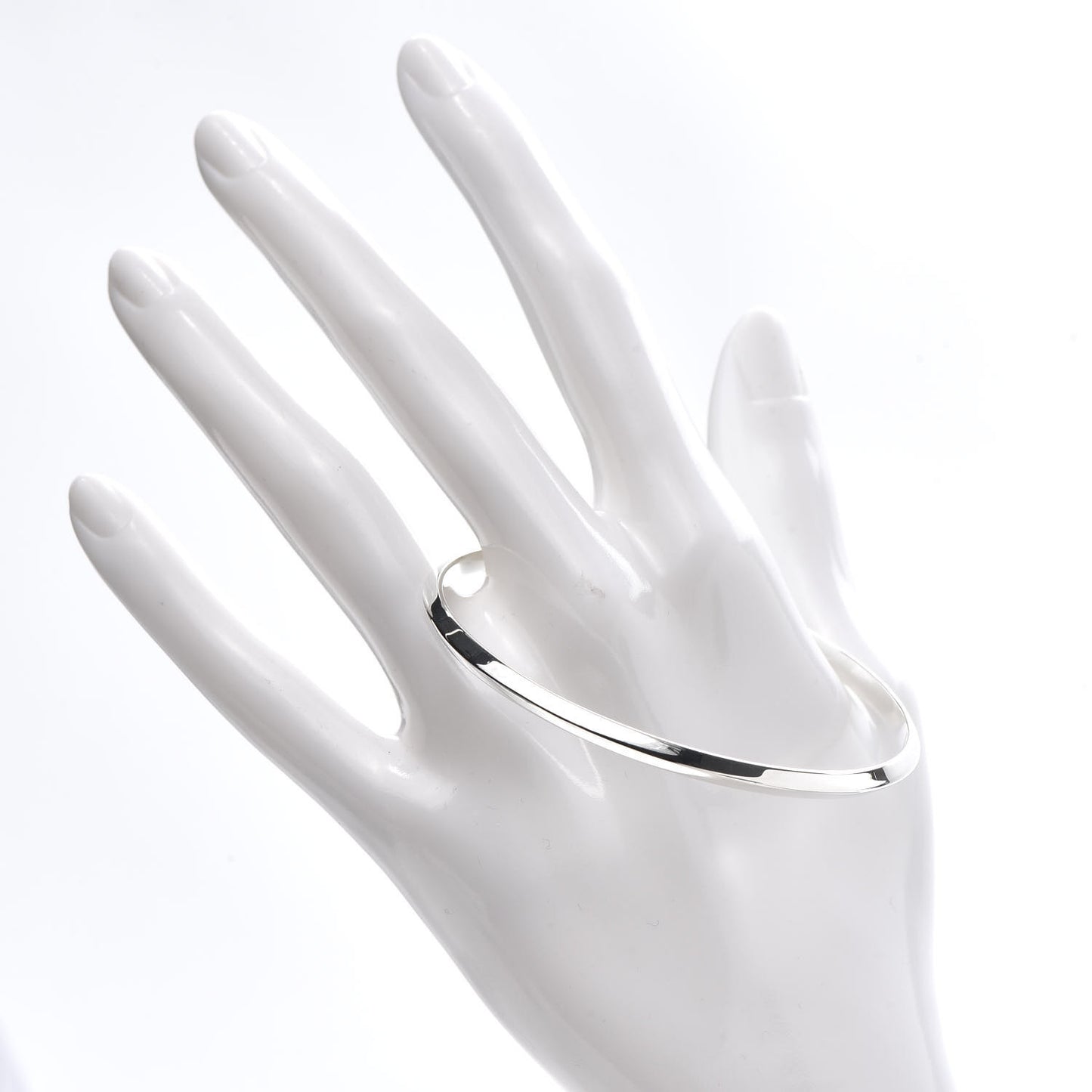 Sterling Silver 4mm Knife Edge Bangle Bracelet