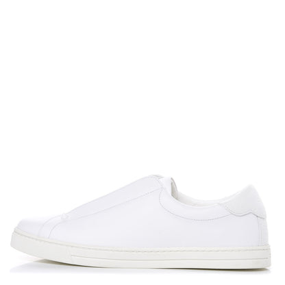 Fendi Vitello FF Rockoclick Slip On Sneakers 41 White 1 of 11