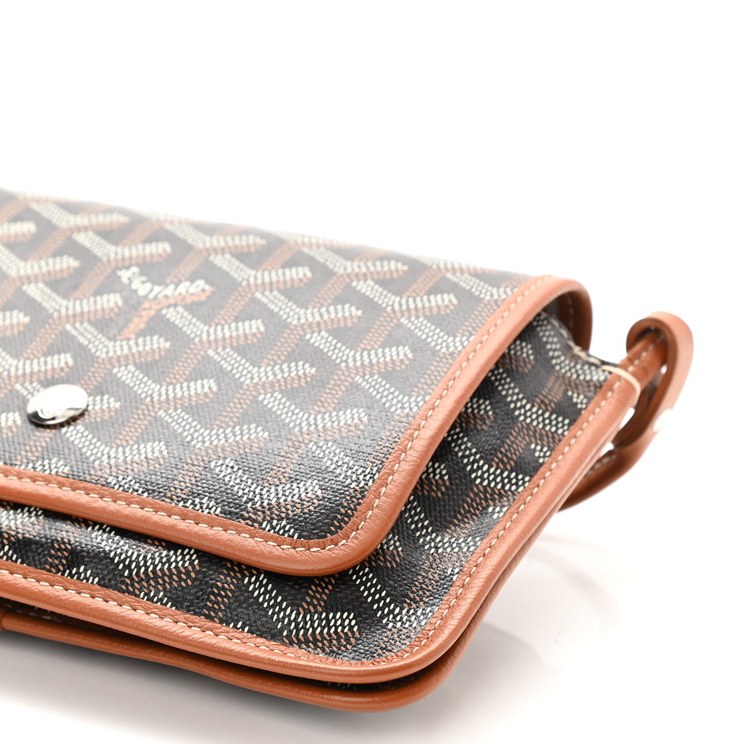 Goyard Goyardine Plumet Wallet Clutch Black Gold 8 of 8