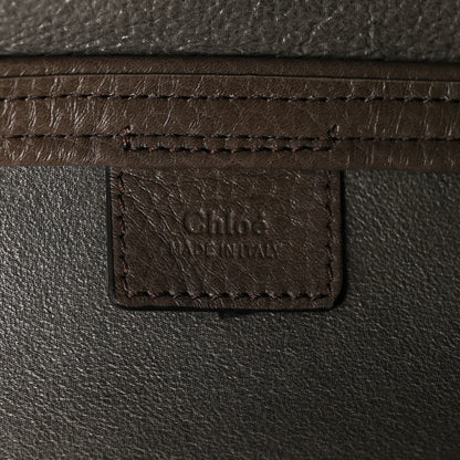 Chloe Grained Calfskin Large Spin Tote Flannel Grey 6 of 10