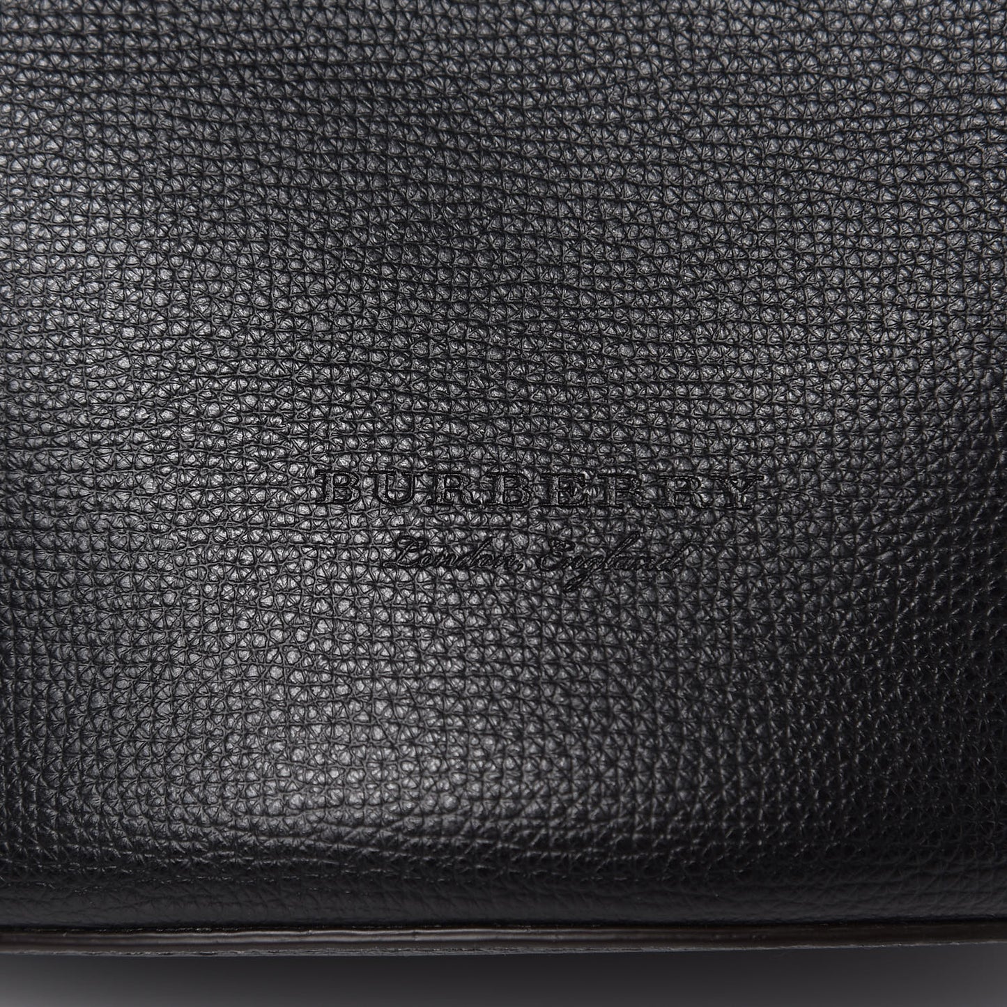London Grainy Calfskin Small Lorne Bucket Crossbody Black