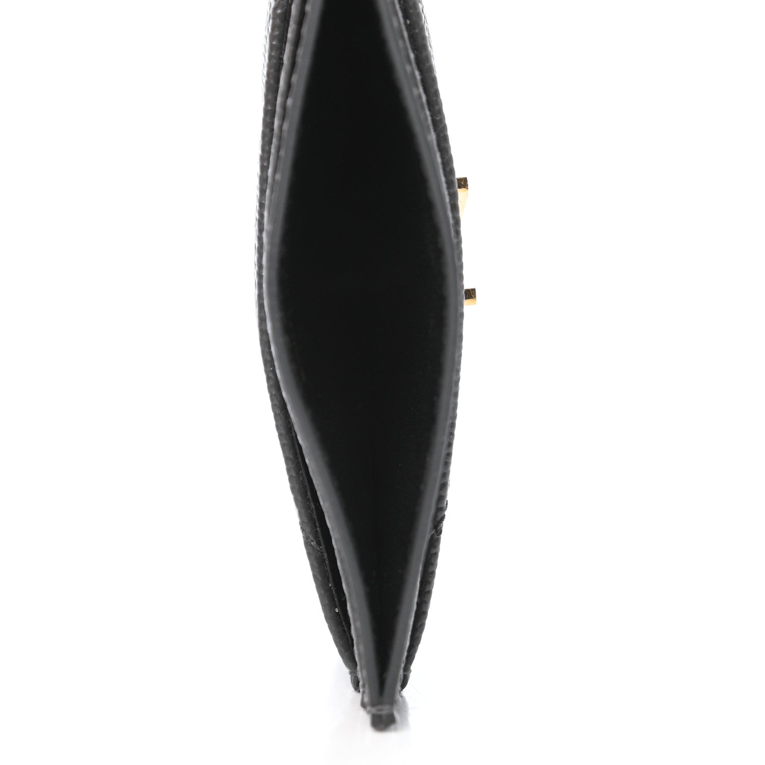 Saint Laurent Grain De Poudre Matelasse Chevron Monogram Credit Card Case Storm 7 of 8