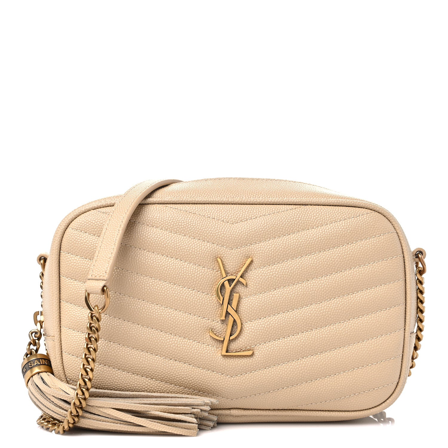 Saint Laurent Grain De Poudre Matelasse Monogram Mini Lou Camera Bag New Powder 1 of 9