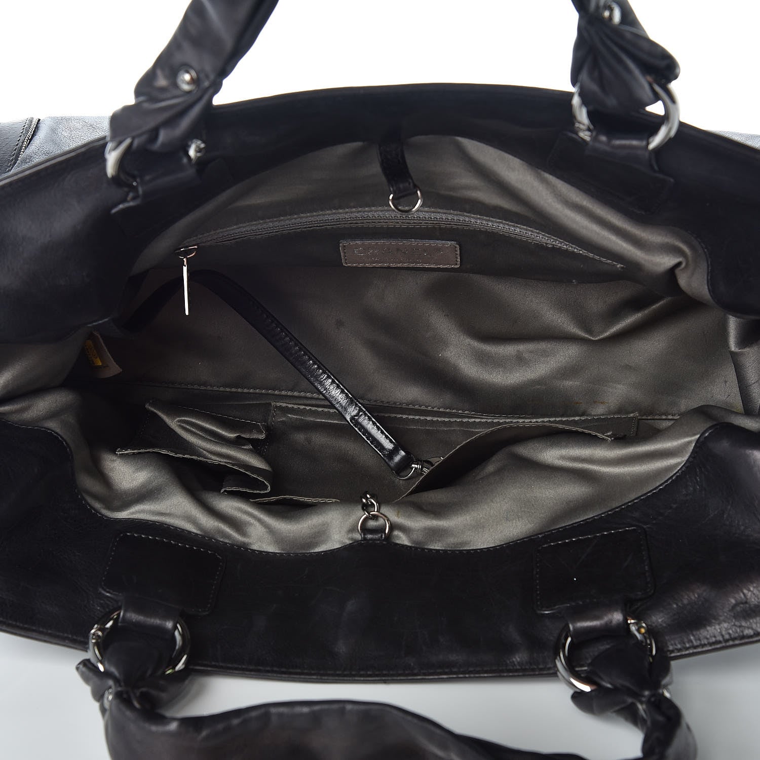 Chanel Lambskin East West Soho Shopper Black 7 of 15