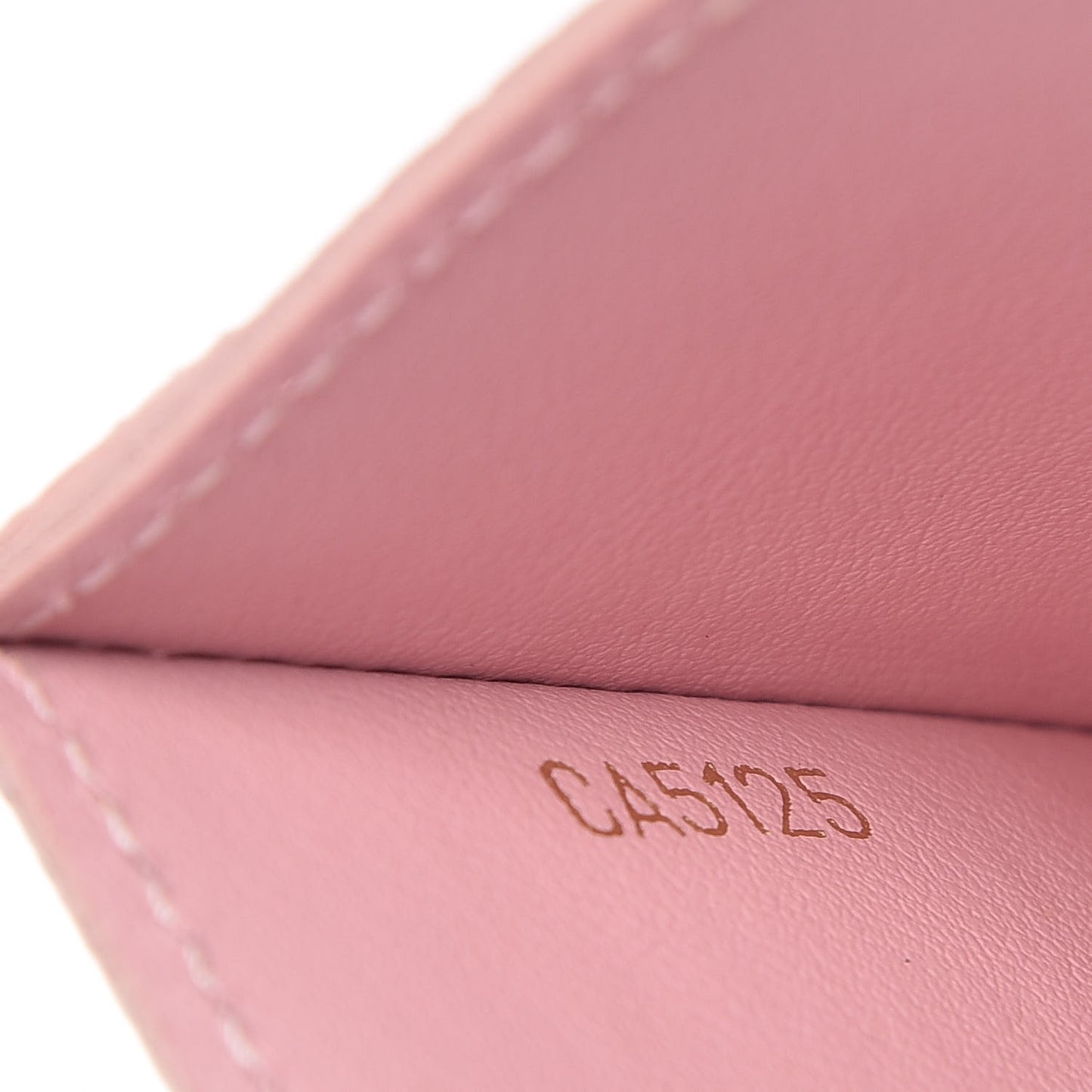 Damier Ebene Caissa Card Holder Rose Ballerine