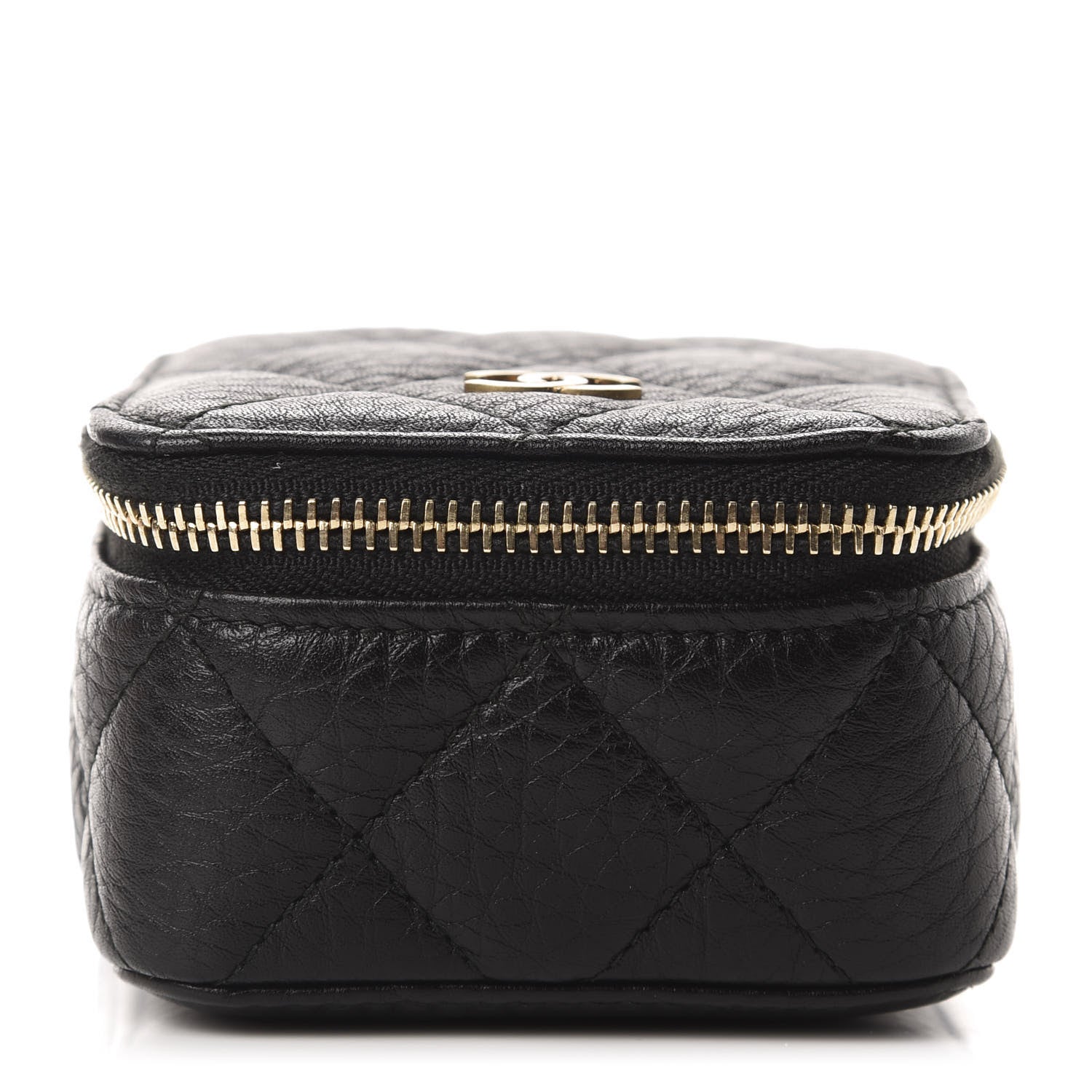 Chanel Calfskin Quilted Jewelry Travel Case Black 1 of 9
