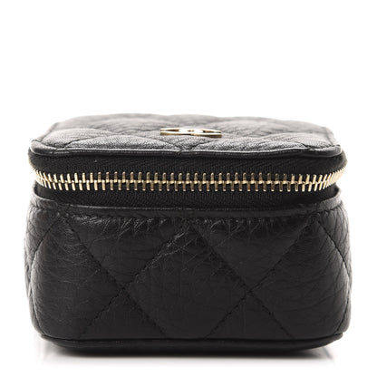 Chanel Calfskin Quilted Jewelry Travel Case Black 1 of 9