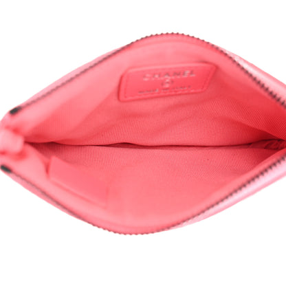 Chanel Lambskin Quilted Small Cosmetic Case Pink 5 of 8